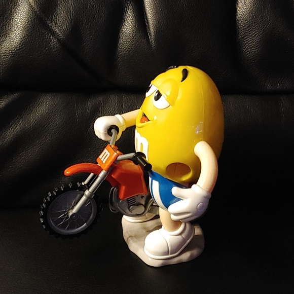Yellow M&M Biker Candy Dispenser - Picture 3 of 5